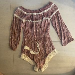 LF Off-the-shoulder Romper